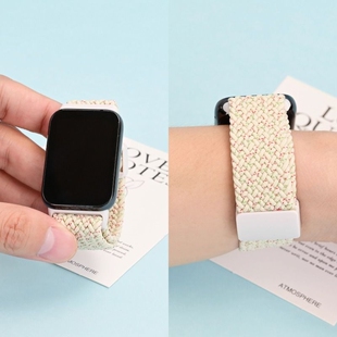 适用小米手环9pro表带手表8pro腕带运动红米watch5智能4代男透气夏季 磁吸尼龙编织替换通用配件 高级女新款