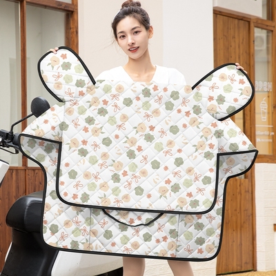 电动车挡风被夏季春秋防水四季通用夏款电瓶摩托车防风防晒防雨罩