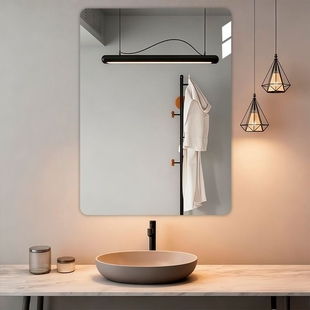 软镜子贴墙自粘家用浴室亚克力全身穿衣镜卫生间化妆镜玻璃高清