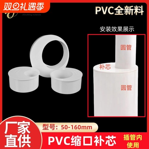 PVC补芯缩口插管内偏心异径管接