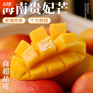 海南贵妃芒新鲜芒果核小当季水果树上熟5斤大果整箱包邮果肉现摘