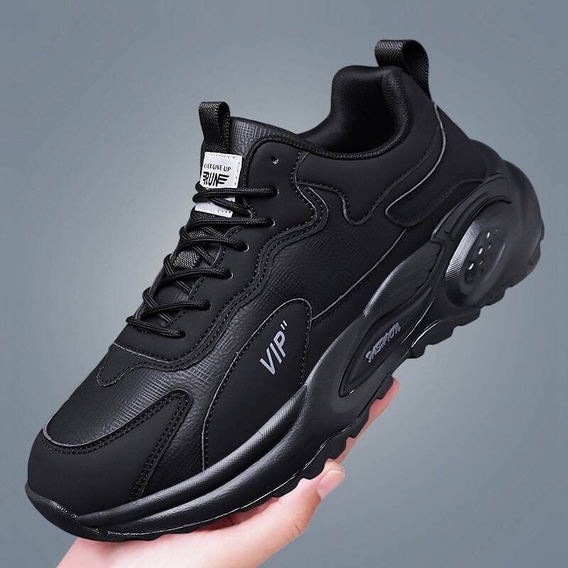 真皮男鞋冬季潮牌高级感运动休闲青少年学生大码小白老爹潮鞋