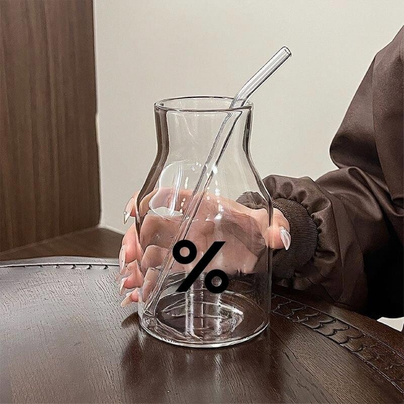 ins夏季耐热水杯牛奶家用图片
