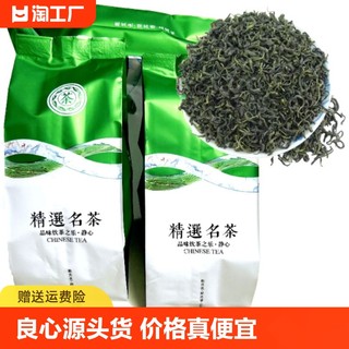 高山绿茶2024新茶叶雨前春茶浓香型毛尖茶口粮青茶云雾茶散装袋装