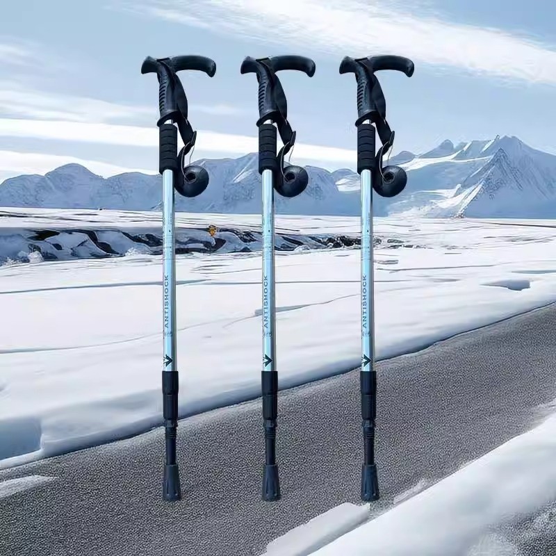 户外旅游登山杖可伸缩爬山户外拐杖铝合金徒步杖拐棍手杖