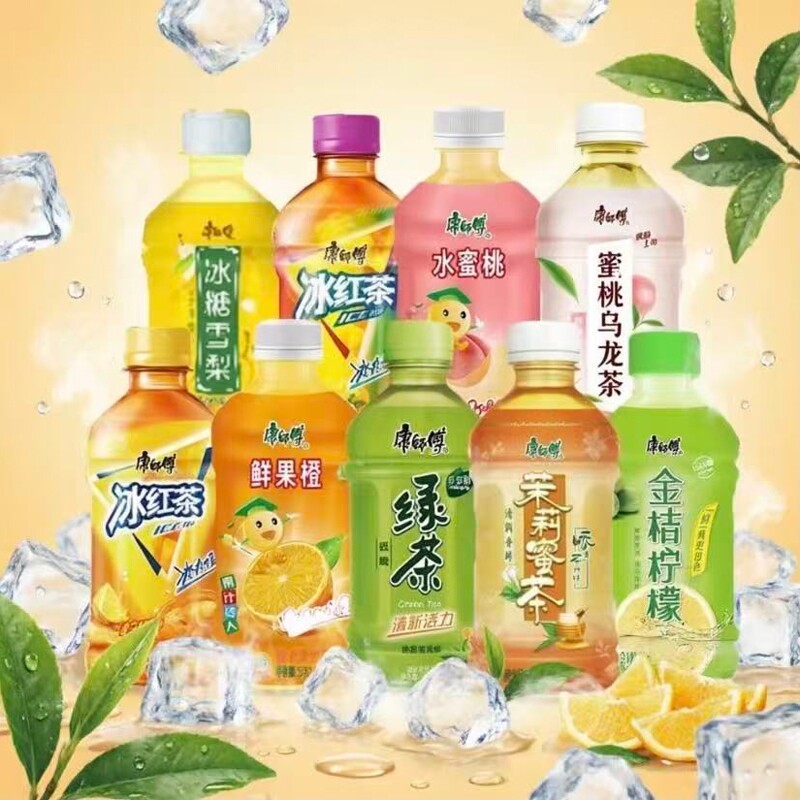 康师傅冰红茶茉莉蜜330ml*24瓶聚会饮料经典茶饮夏日解暑饮品绿茶图片