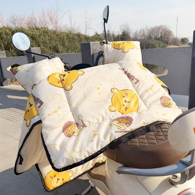 厚款电动车新款加宽防风防寒挡风被春秋款加厚冬季防雨保暖防风罩