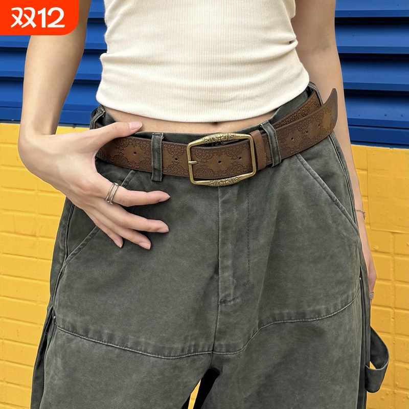 棕色压花腰带复古|211人收藏