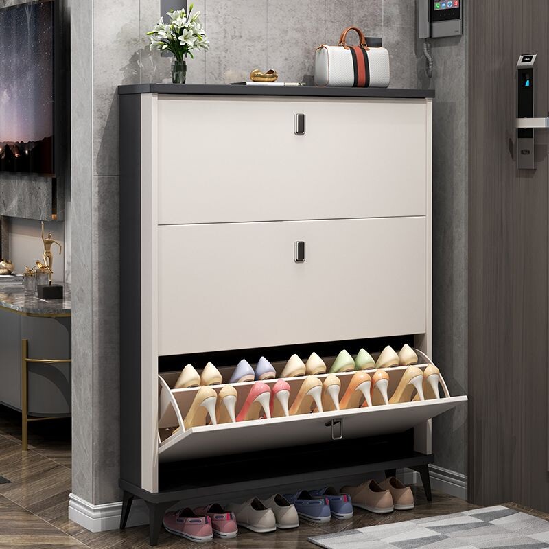 d意式超薄款鞋柜家用门口门外大容量翻斗式玄关柜简约现代收纳鞋