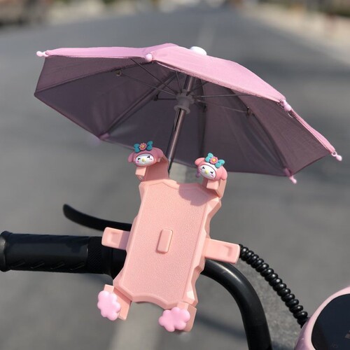 电动车扩展支架手机架遮雨小雨伞车载电瓶车挡雨导