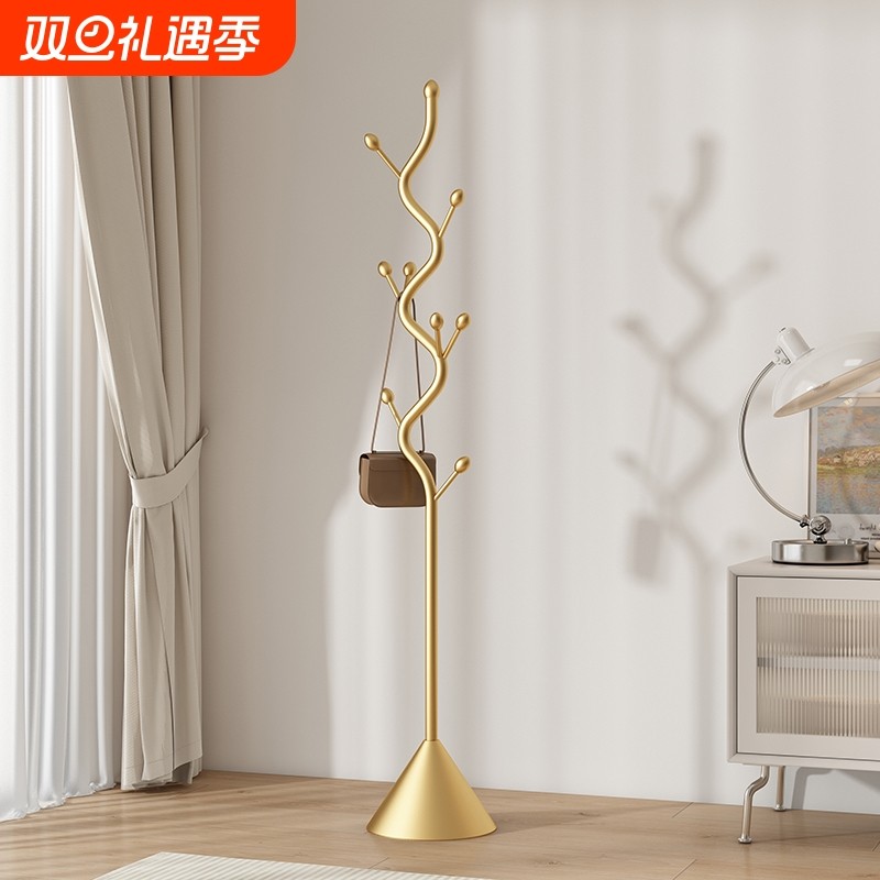 简约衣帽架落地卧室内挂衣架家用衣服架置物挂包的架子立式晾衣架