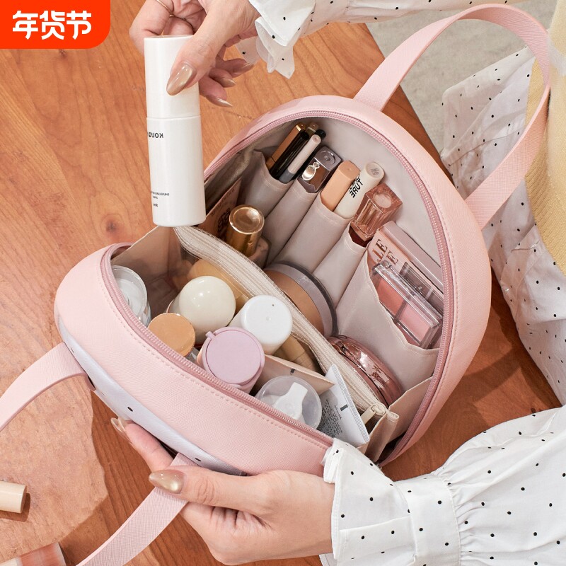 化妆包女大容量2026新款便携式外出分区收纳化妆刷袋超火高端防水