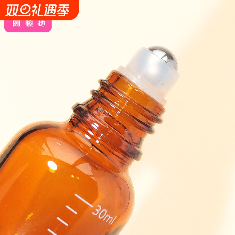 分装瓶/滚珠FE1sn0-滚珠瓶茶色带刻度避光精油空瓶便携走珠瓶工