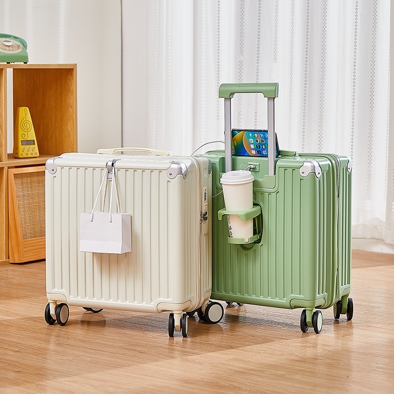 18寸小型行李箱多功能登机箱男女学生拉杆箱20寸轻便旅行箱密码箱