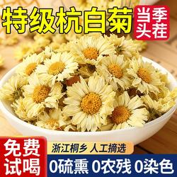 菊花茶正宗桐乡杭白菊官方旗舰店正品特级去火排清热毒菊花茶泡茶