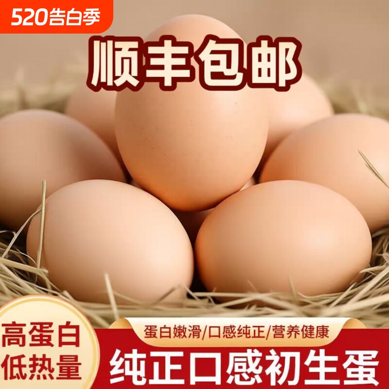 顺丰包邮正宗农家散养土鸡蛋新鲜农村谷物鸡蛋柴鸡蛋草鸡蛋鲜鸡蛋
