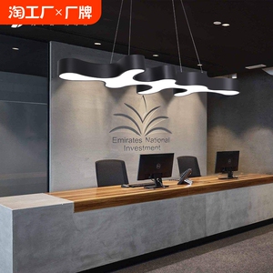 北欧设计师餐厅办公室前台艺术吊灯创意珊瑚造型灯LED工业风灯具