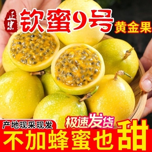 海南钦蜜9号黄金百香果5斤当季新鲜白香果原浆酱果纯甜大果包邮