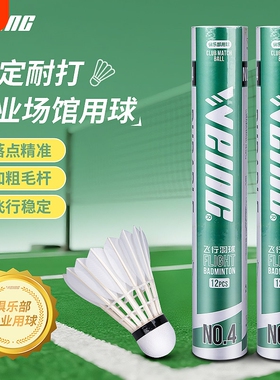 WEING唯赢羽毛球比赛4号5号6号耐打稳定专业比赛训练鹅毛鸭毛球