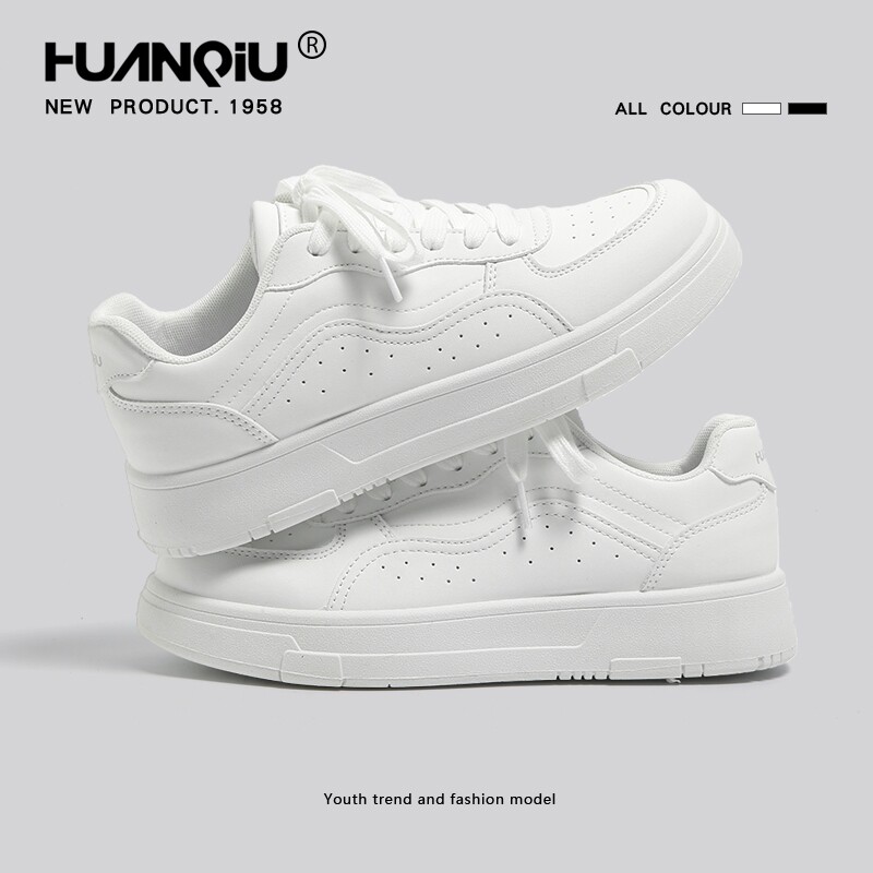 环球小白鞋男鞋2026春夏新款潮流学生百搭厚底休闲运动板鞋帆布鞋