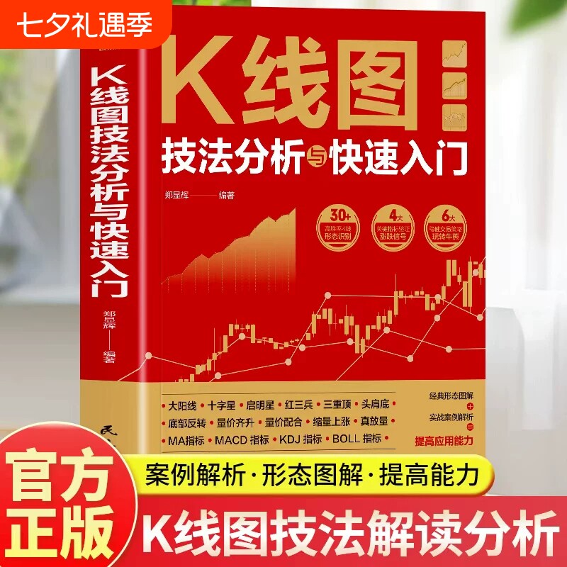 【官方正版】K线图技法分析与快速入门 看盘选股跟庄解套股票投资实战技巧短线操盘抄底书从K线到AI投资炒股入门书籍畅销书排行榜