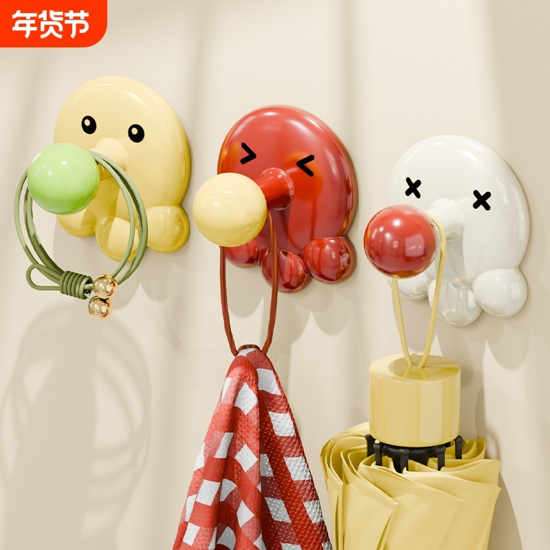 多巴胺挂钩强力承重粘胶免打孔浴室卫生间粘钩墙壁门后毛巾无痕贴,收纳整理,挂钩/粘钩,淘宝优惠券,粉丝福利购,淘宝优惠卷