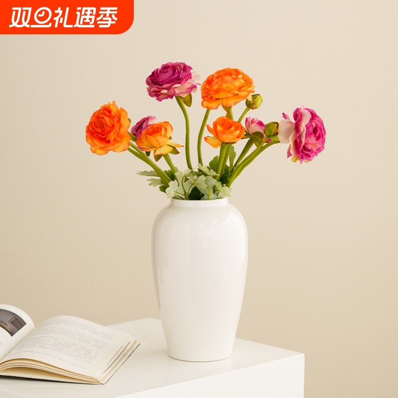 陶瓷花瓶水培插花器装饰摆件客厅玄关餐桌轻奢高级感桌面办公室