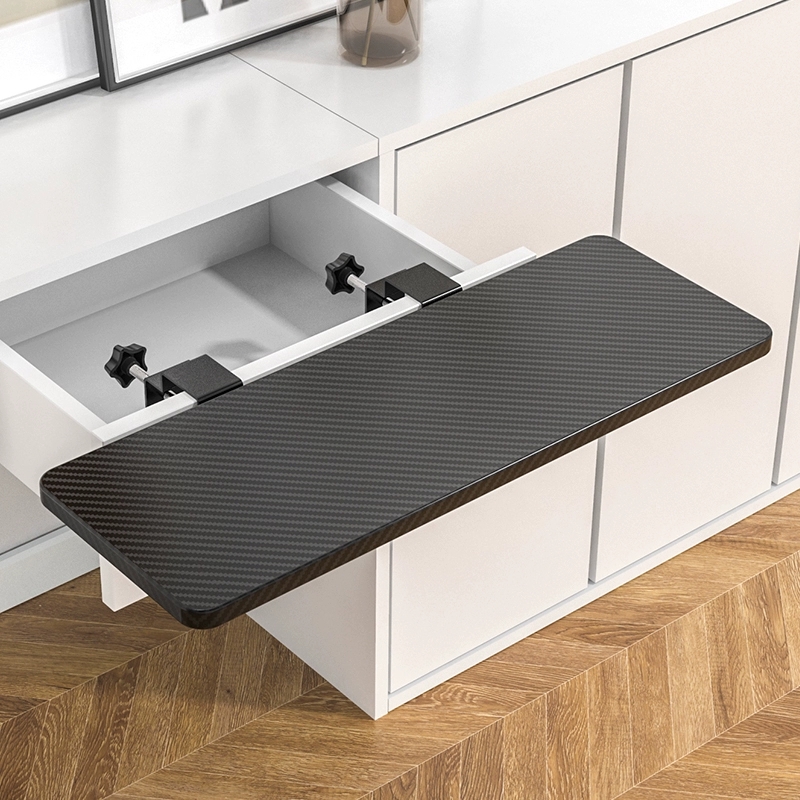 抽屉款桌子延长板 免打孔键盘托架 桌面扩大神器 简约现代电脑桌