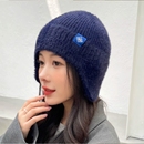 帽子冬防寒针织帽加厚保暖毛线帽加绒冬季 骑行防风护耳罩多规格起