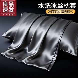 冰丝枕套夏季成人48x74cm枕头套家用枕芯内胆套2026新款2床单家居
