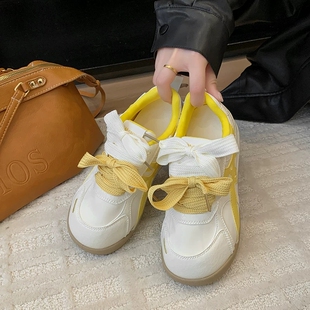 透气网面女童夏季不闷脚小白鞋女百搭小众配裙子鞋子休闲德训板鞋