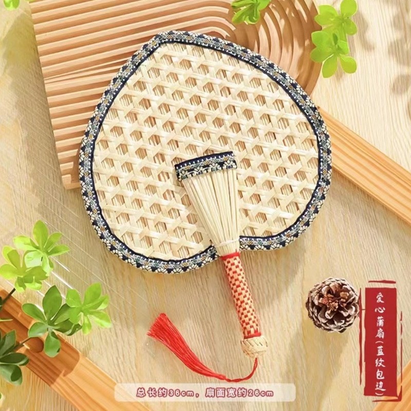 厂家批发麦秆扇  夏季手摇复古大蒲扇手工扇 手工编织包边麦秆扇,居家日用,扇子,淘宝优惠券,粉丝福利购,淘宝优惠卷