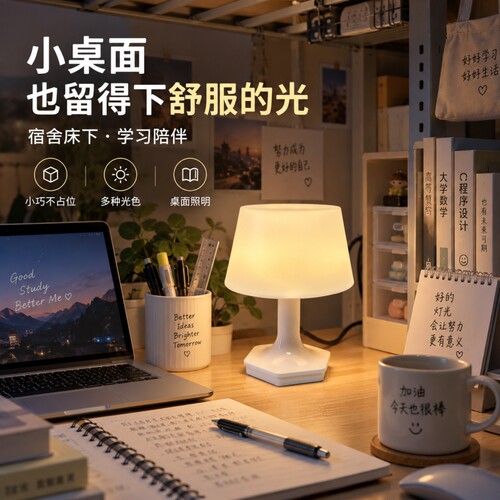 小夜灯卧室睡眠灯床头台灯ins少女用婴儿护眼充电插电式遥控控制