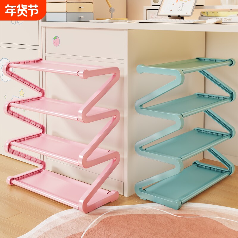 鞋架子出租屋家用门口多层小型鞋柜入户玄关开放式加高放鞋架宿舍