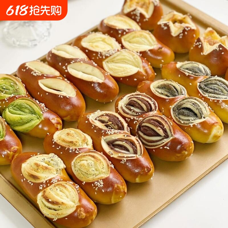 碱水面包奶酪抹茶巧克力棒早餐代餐法棍零食整箱红豆紫薯全麦热量