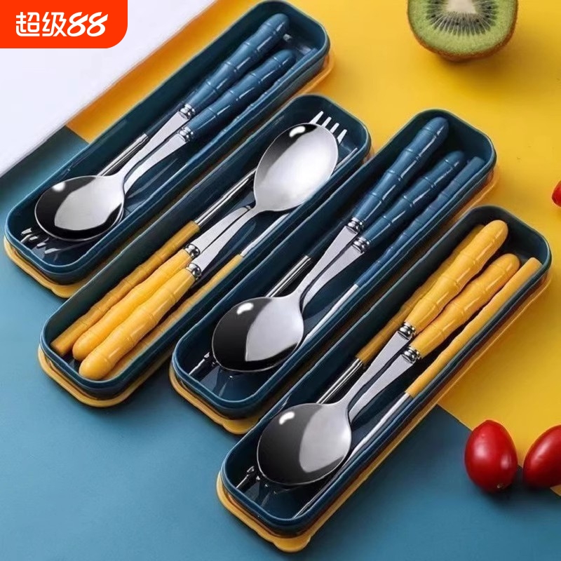 便携餐具不锈钢筷子勺子叉子