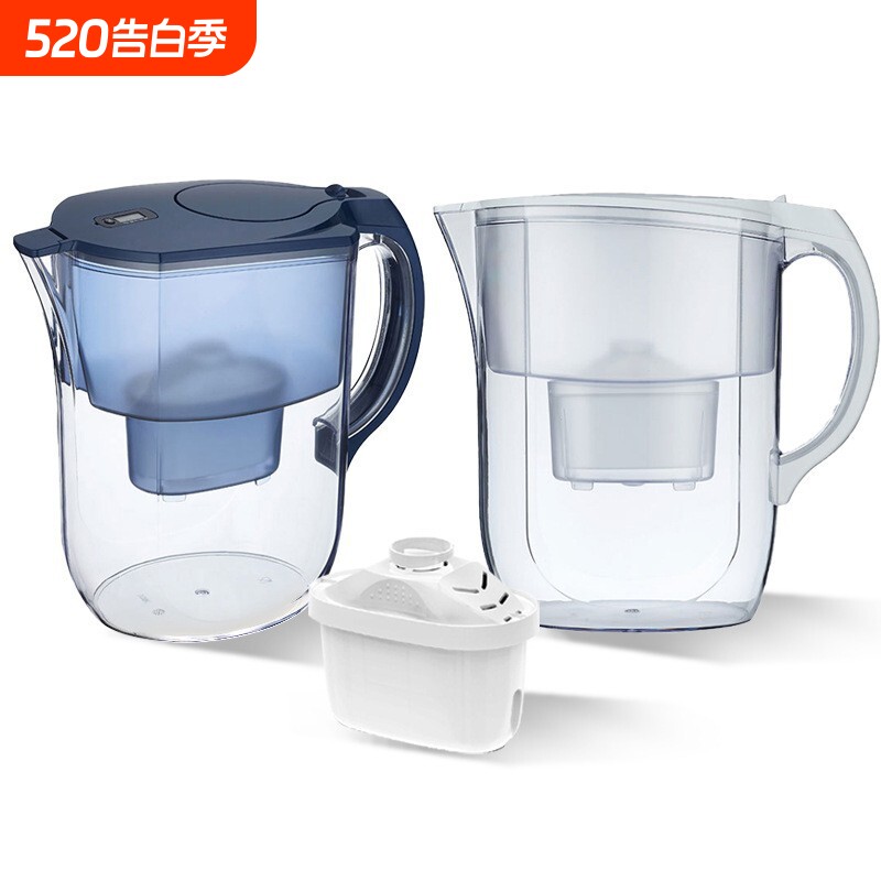 现货出口代加工家用活性炭复合滤芯净水壶厨房过滤器便携式滤水壶