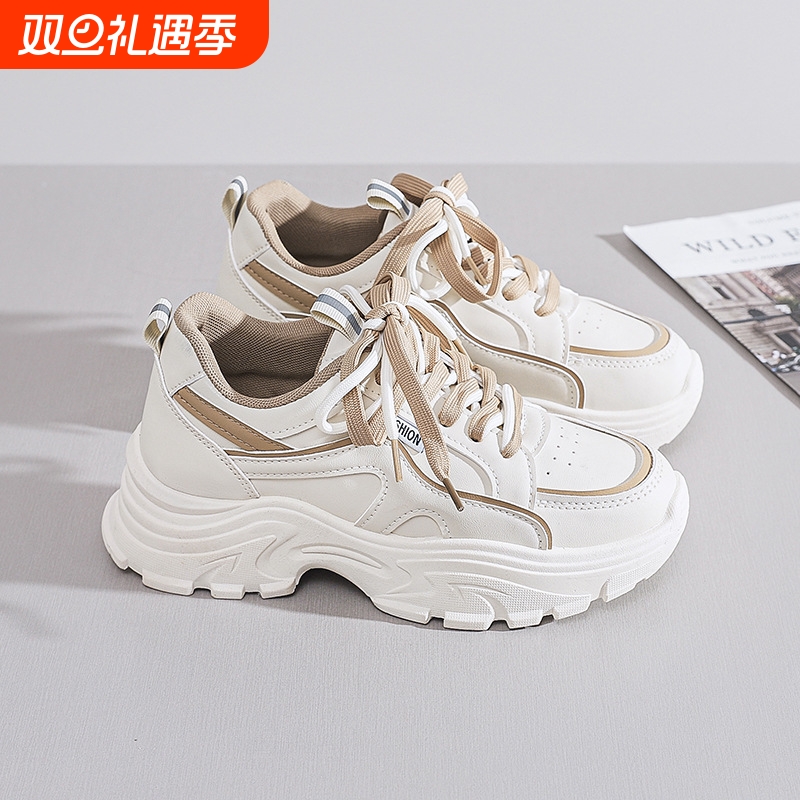 2025春季新款女鞋运动鞋女休闲鞋厚底鞋子老爹鞋原创设计感跑步鞋
