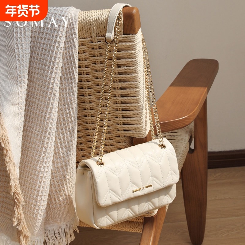 店酷奇秋冬链条包包女式新款百搭单肩斜挎包女白色小众设计斜挎包,箱包皮具/热销女包/男包,腋下包,淘宝优惠券,粉丝福利购,淘宝优惠卷