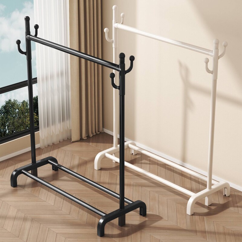 衣架家用落地加粗卧室挂衣架室内阳台凉晒衣服架子宿舍加厚衣帽架