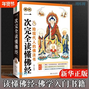 正版图解一次完全读懂佛经佛学书籍心经金刚经法华经华严经楞严经六祖坛经佛学经书研究佛法佛书籍修身修养 基础知识书籍抄经本