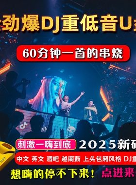 2026打碟酒吧包厢dj串烧汽车载u盘劲爆重低音越南鼓高品质DJ优盘