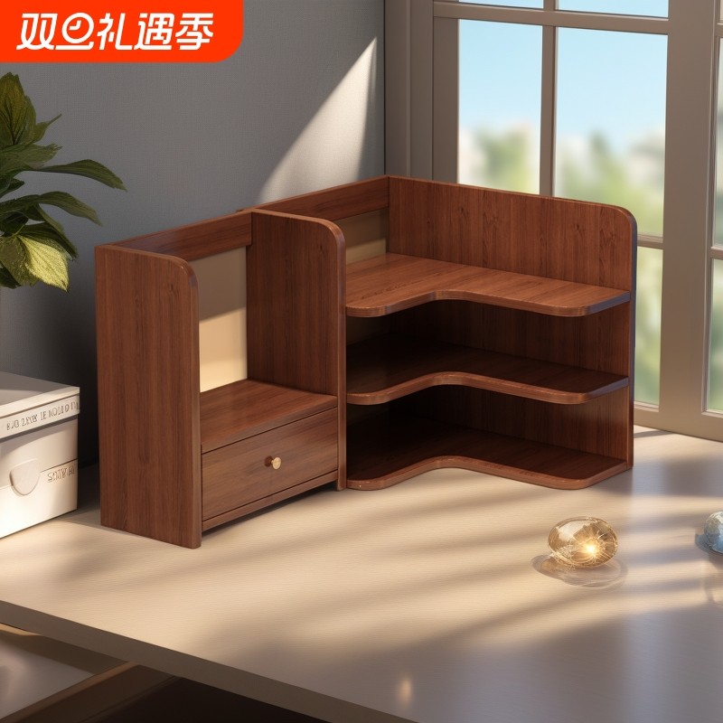 实木转角置物架收纳架