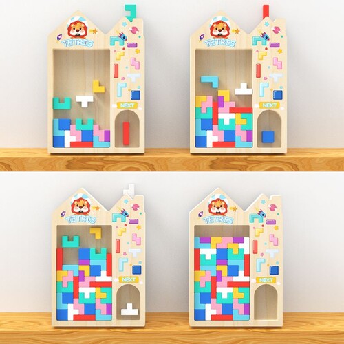 俄罗斯方块积木3d立体益