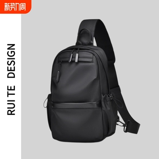 胸包男小众大容量单肩包简约休闲大学生出行户外斜挎包实用随身