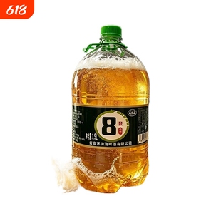 【6桶*1.5L】18斤精酿鲜啤酒头道原浆大桶青岛风味生啤扎啤黄啤酒