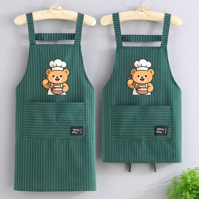 服务员围裙厨房家用新款工作服做饭餐饮上班专用超市2025纯棉大人