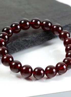 新中式纯色仿水晶琉璃手链手串送好友送闺蜜生日礼物红色紫色黑