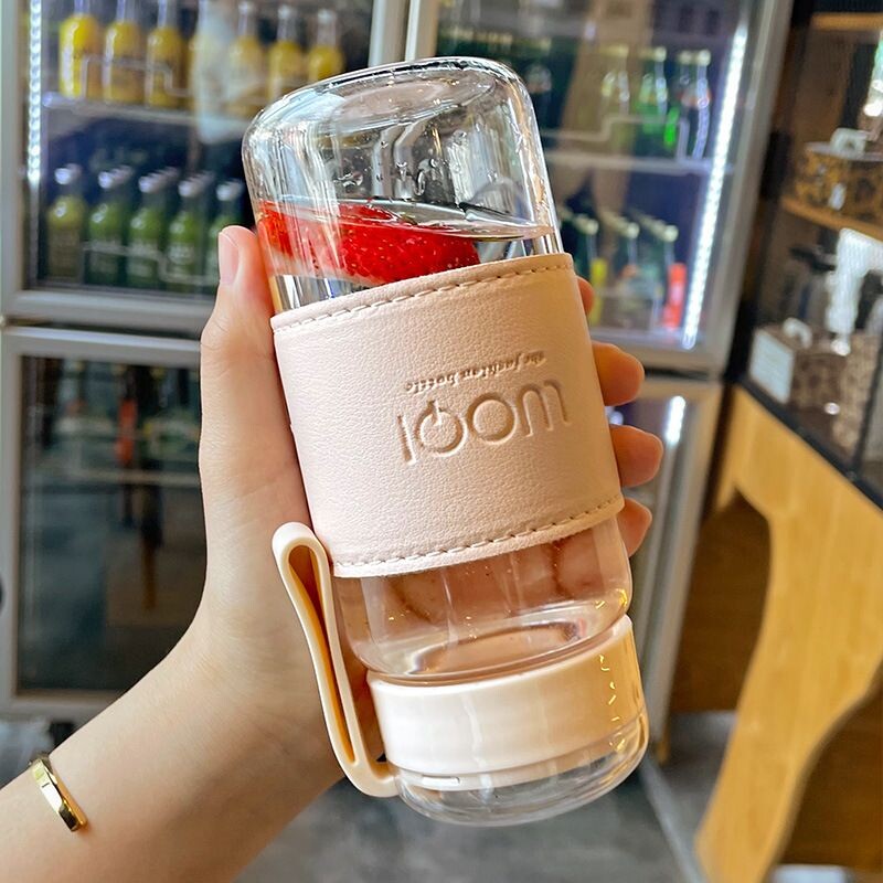 玻璃水杯便携小巧可爱高颜值ins泡茶杯夏季喝水小杯子带盖多规格