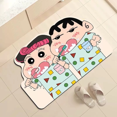 浴室卡通可爱地垫吸水防滑